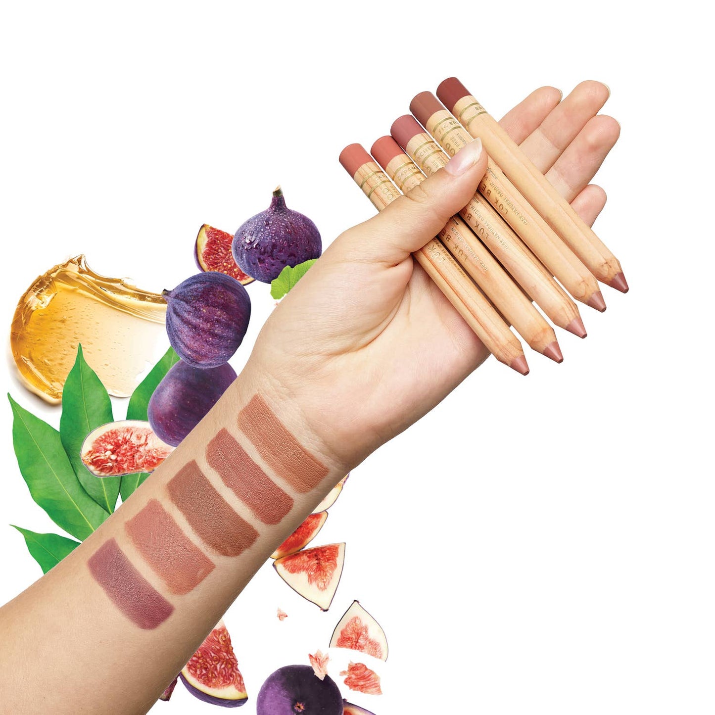 Luk Beautifood - Eco-luxe Lipstick Crayon in Honey Peach