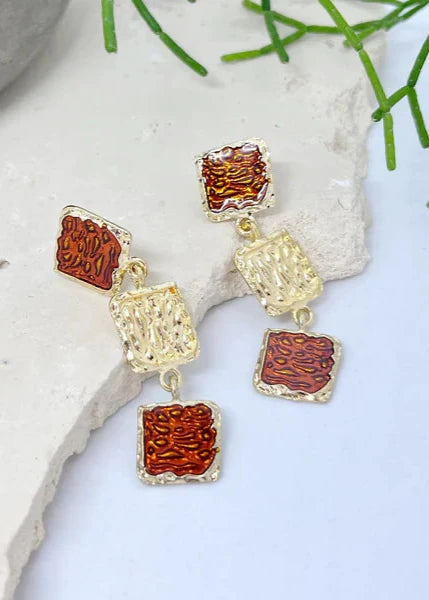 Gala Earrings - Red