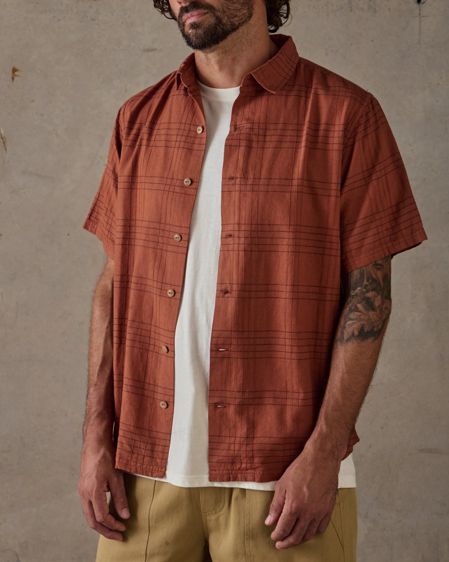 Hemp Shirt - Rust