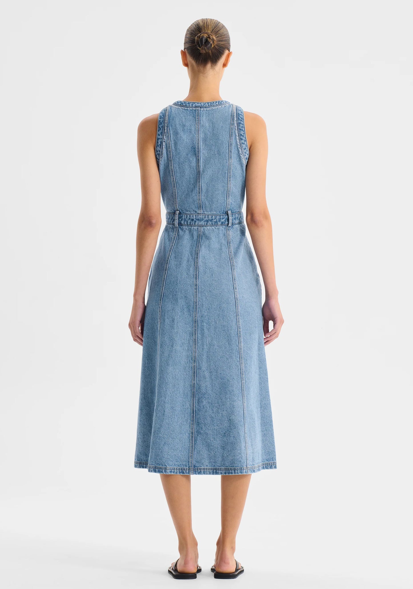 Hendrix Denim Dress - Light Blue