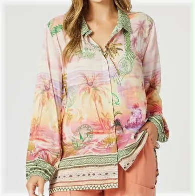 Passport Shirt - Sunset Multi
