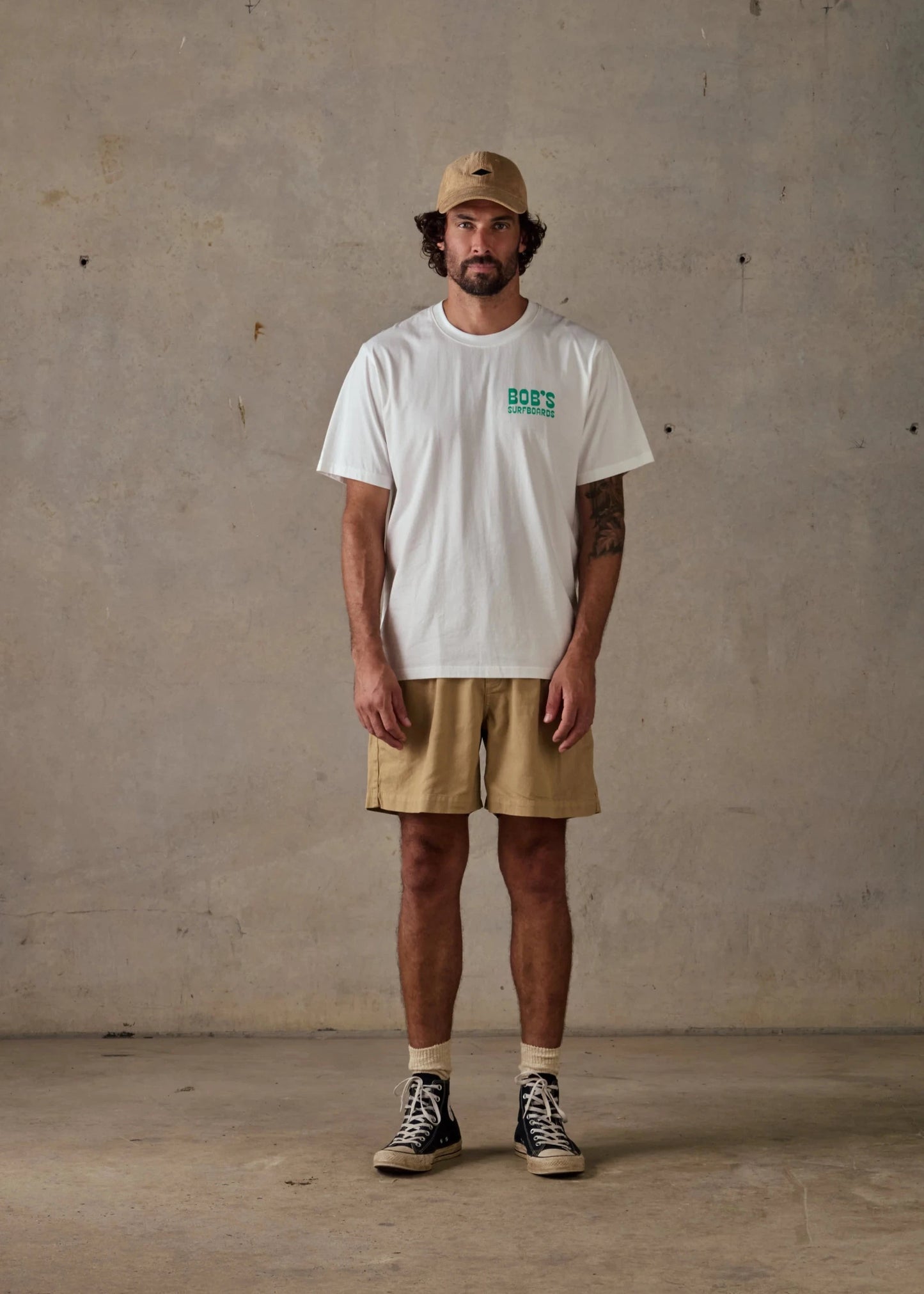 Pinched Rails Tee - White