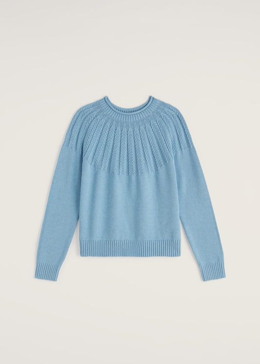 Seasalt Stone Chat Jumper - Spring Sky