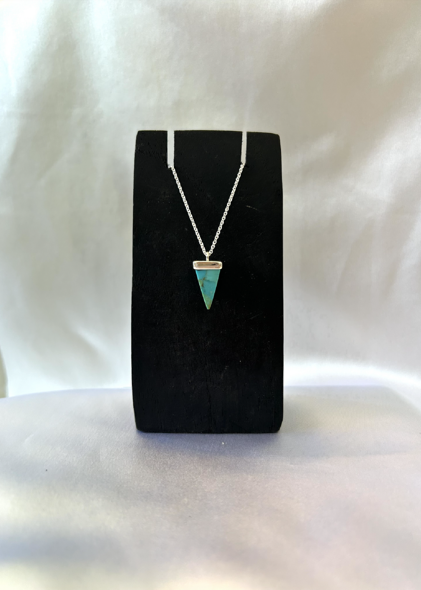Triangular Turquoise Pendant Necklace