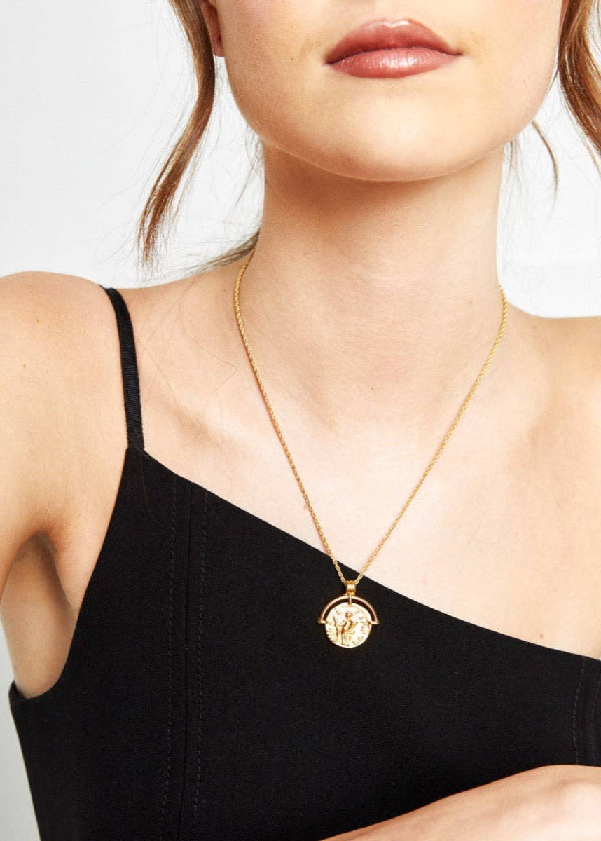 Pandora Necklace - Gold Plated Charm