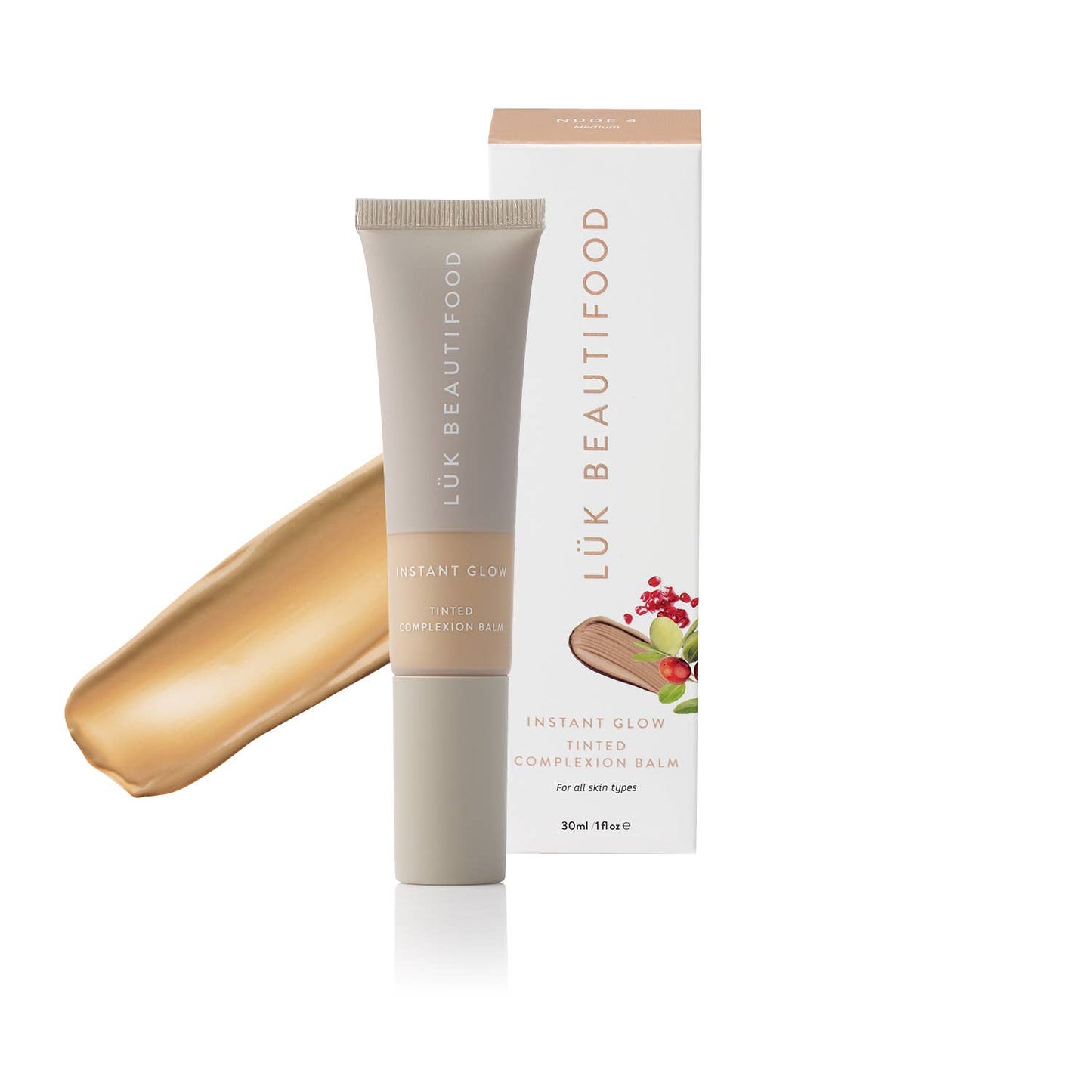 Luk Beautifood - NUDE 4 (Medium) - Instant Glow Tinted Complexion Balm 30ml