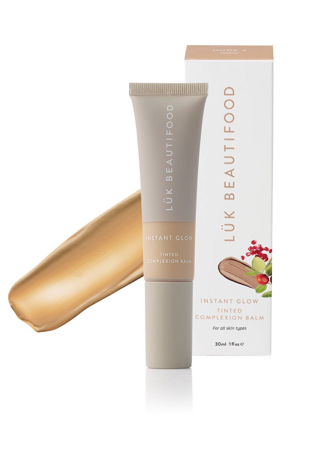 Luk Beautifood - NUDE 4 (Medium) - Instant Glow Tinted Complexion Balm 30ml