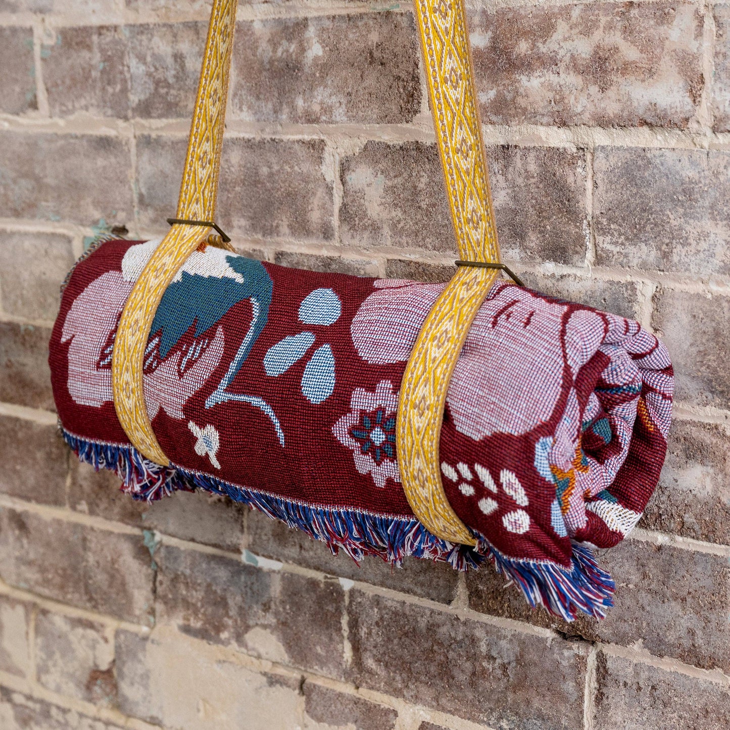 HENDEER - 'Magical Mystery' Woven Picnic Rug/Throw: Regular 130x160cm