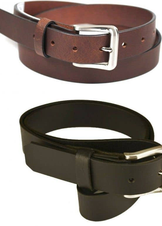 Genuine Full Grain Leather Quality Men’s Belt 30 mm  Black / 32