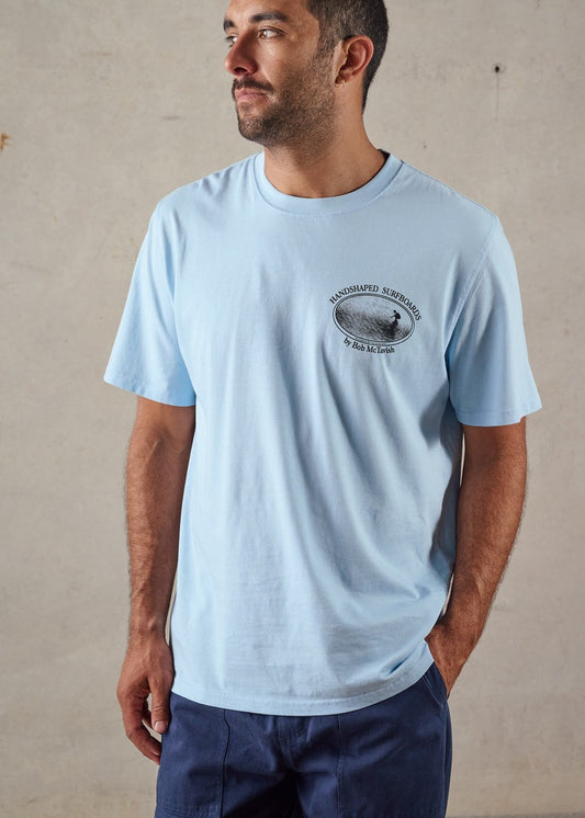 Hand Shaped Tee - Light Blue
