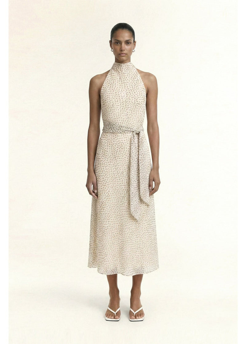 Eva Halter Midi Dress - Abstract Spot