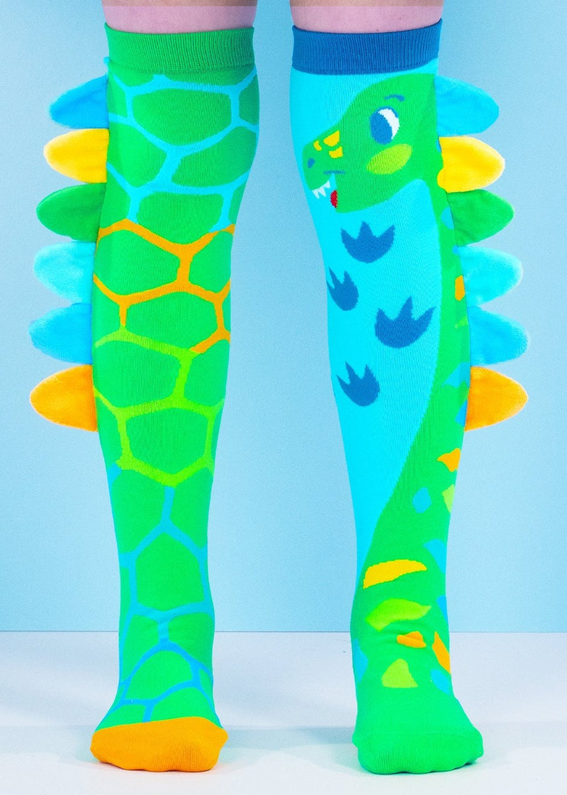 Green Roar Dino Socks - Toddler