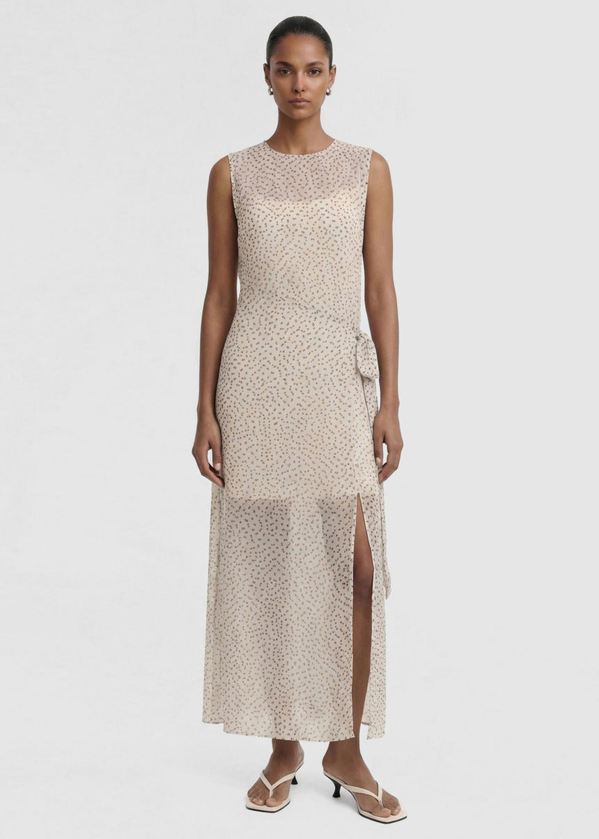 Staple the Label Eva Maxi Sheath Dress in Abstract Spot