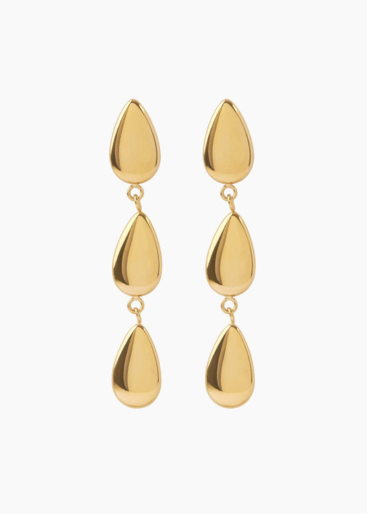Zahar Gracie Earrings - Gold, product photo
