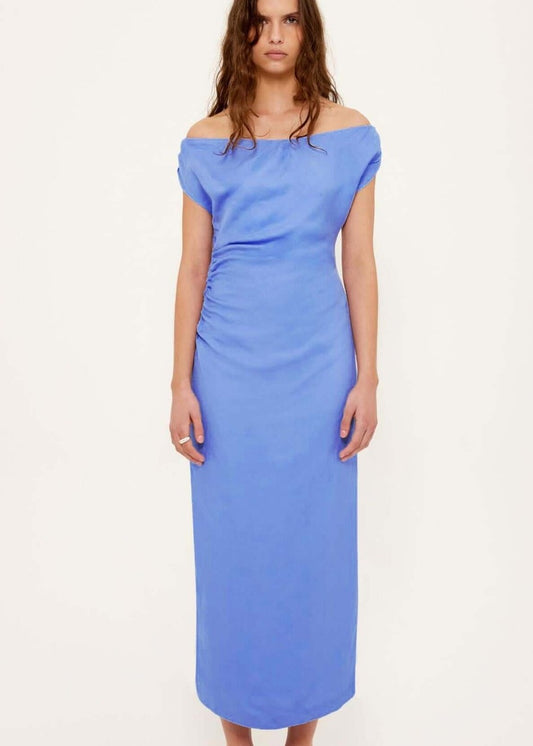 Azzurra Off Shoulder Dress - Jacaranda