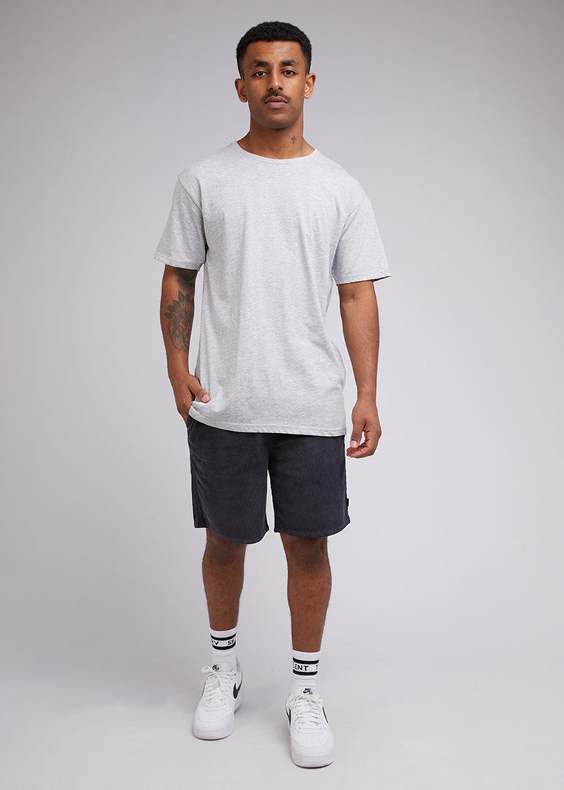 Cord Short - Washed Black