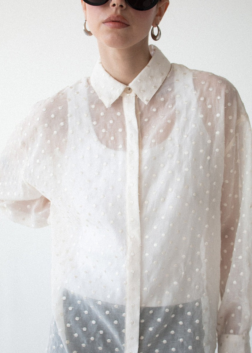 Etoile Oversized Shirt - Cream Spot