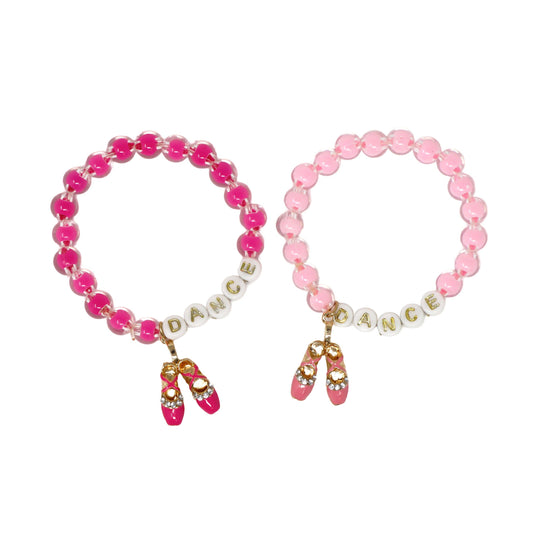 Pink Poppy - Dance Letter Bead Bracelet
