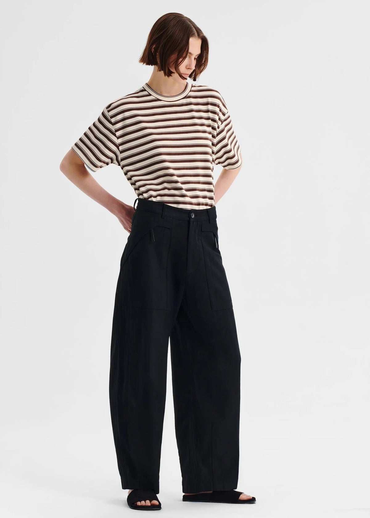 Jericho Stripe Tee - Expresso