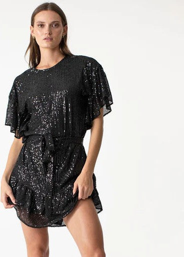 Hereafter Sequin Dress - Black