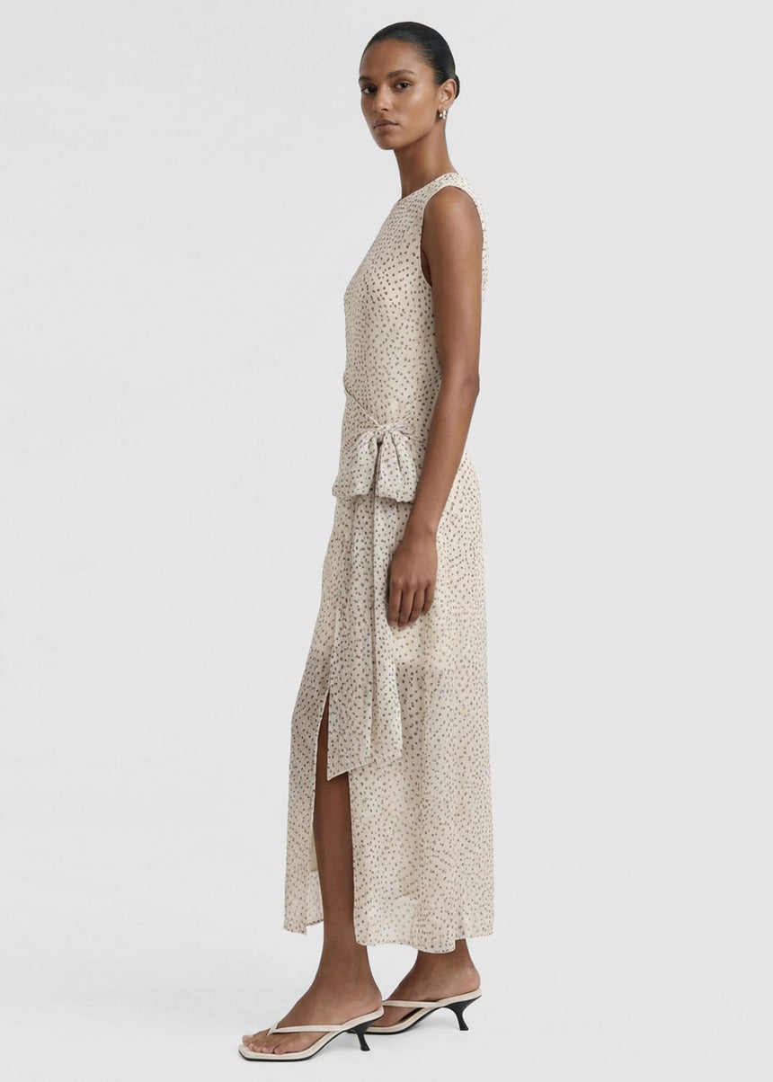 Staple the Label Eva Maxi Sheath Dress in Abstract Spot