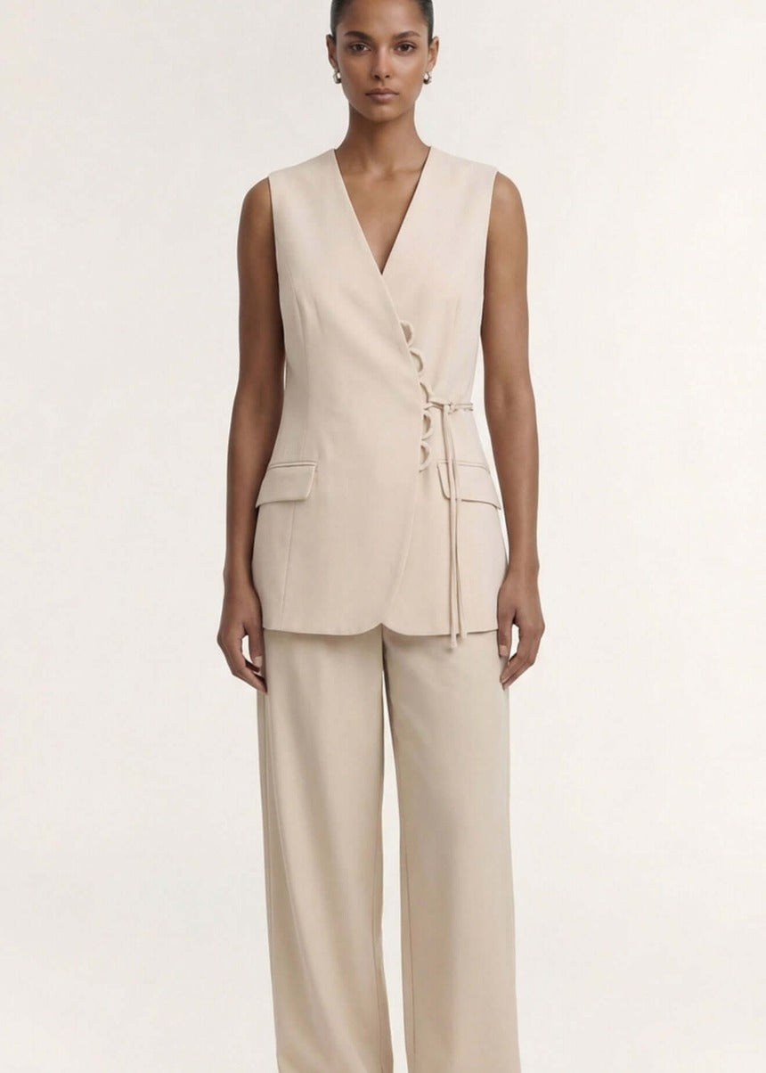 Willow Drawstring Pant - Stone