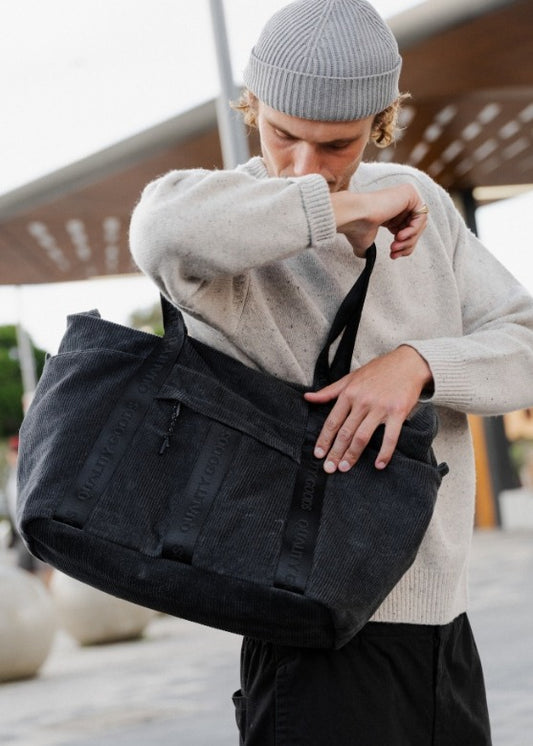 Jasper Cord Bag - Charcoal
