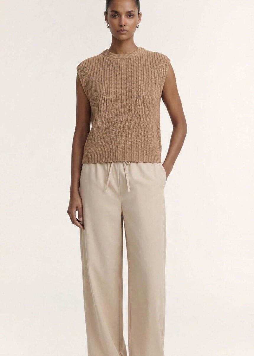 Ellis Knit Tank - Taupe