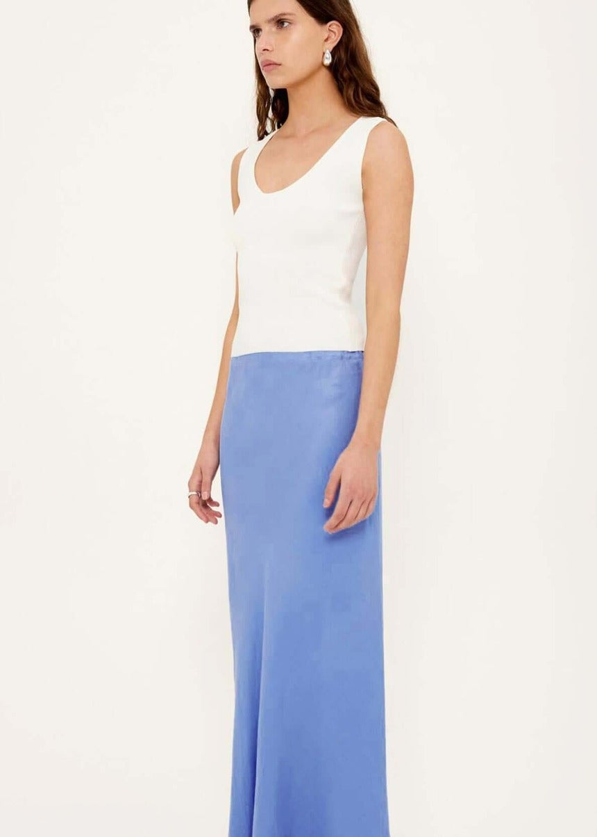 Azzurra Linen Bias Maxi Skirt - Jacaranda