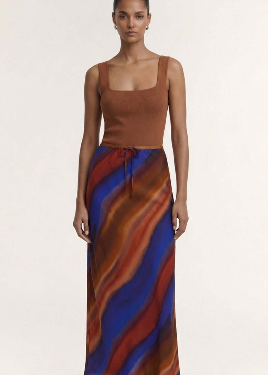 Vista Bias Maxi Skirt - Ombre
