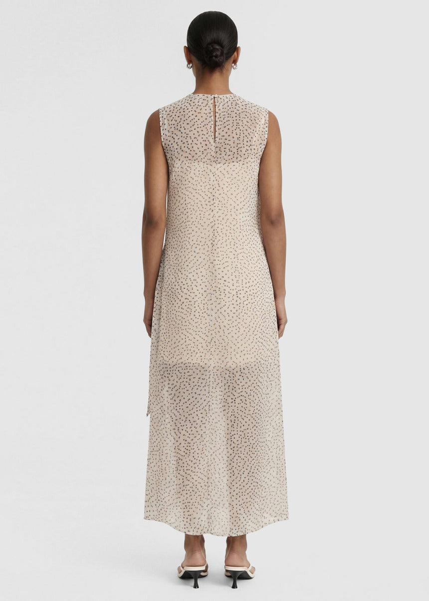 Staple the Label Eva Maxi Sheath Dress in Abstract Spot