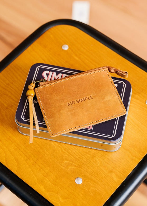 Alex Zip Wallet - Tan