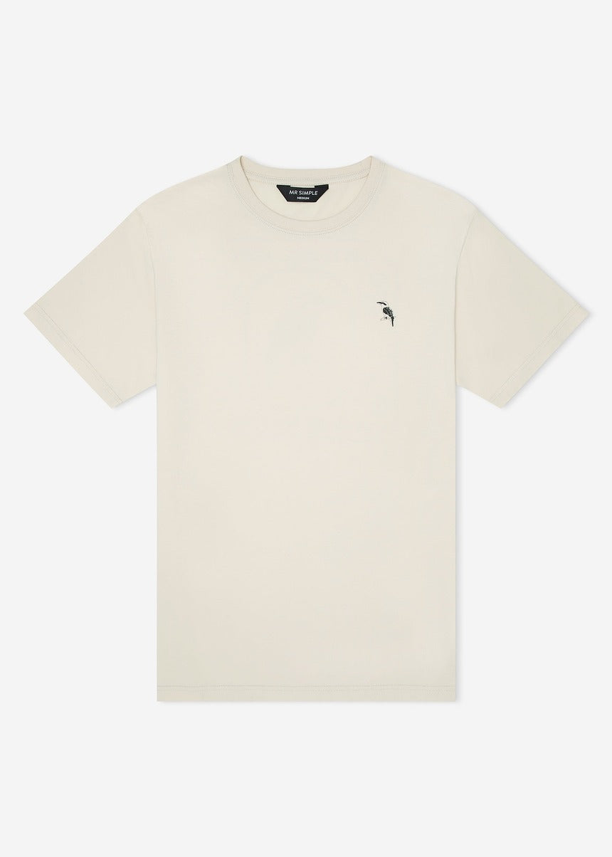 Authentic logo Tee - Natural