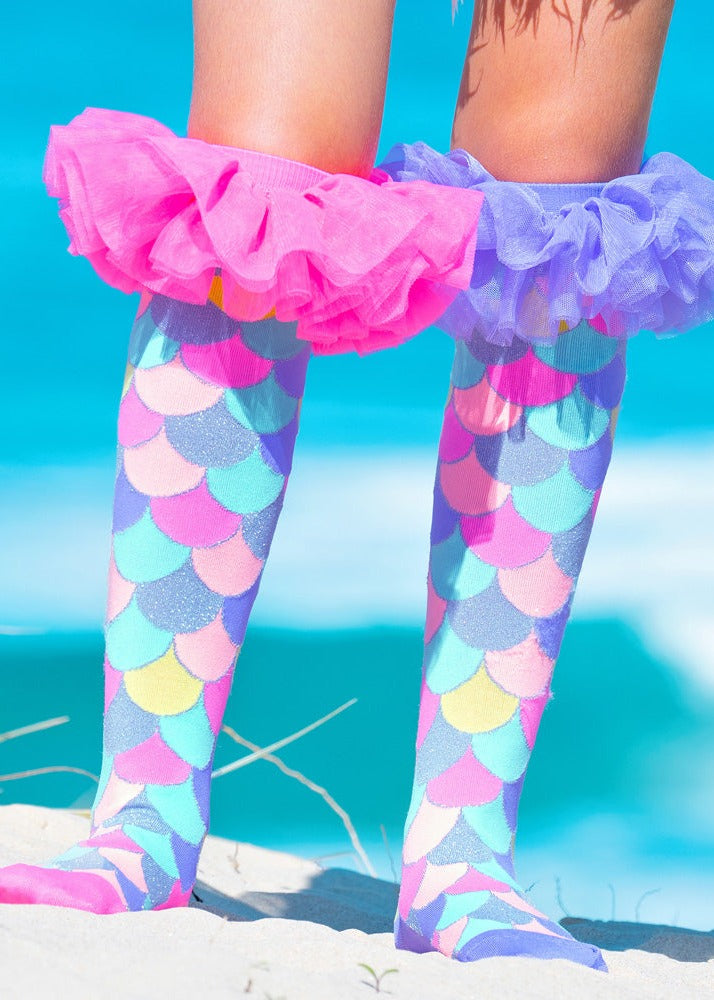 Mermaid Frills Toddler Socks