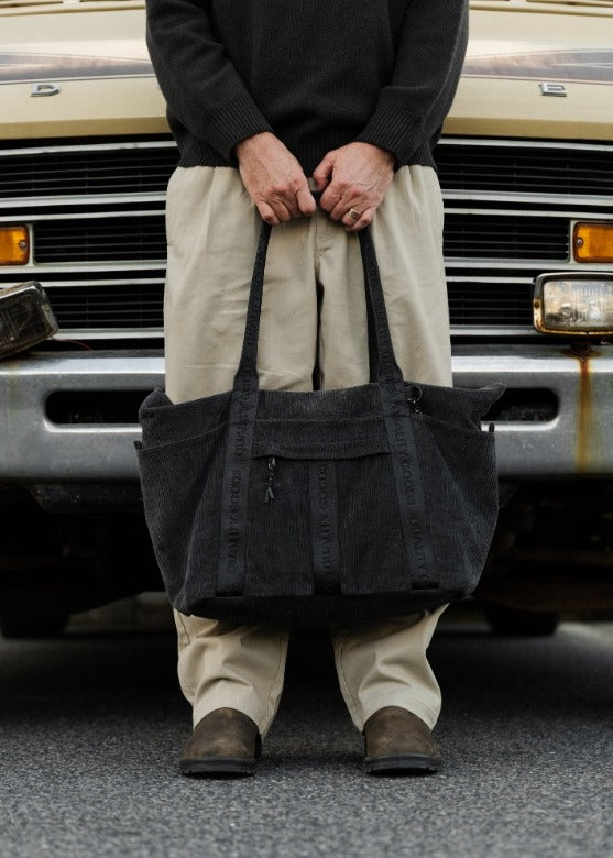 Jasper Cord Bag - Charcoal