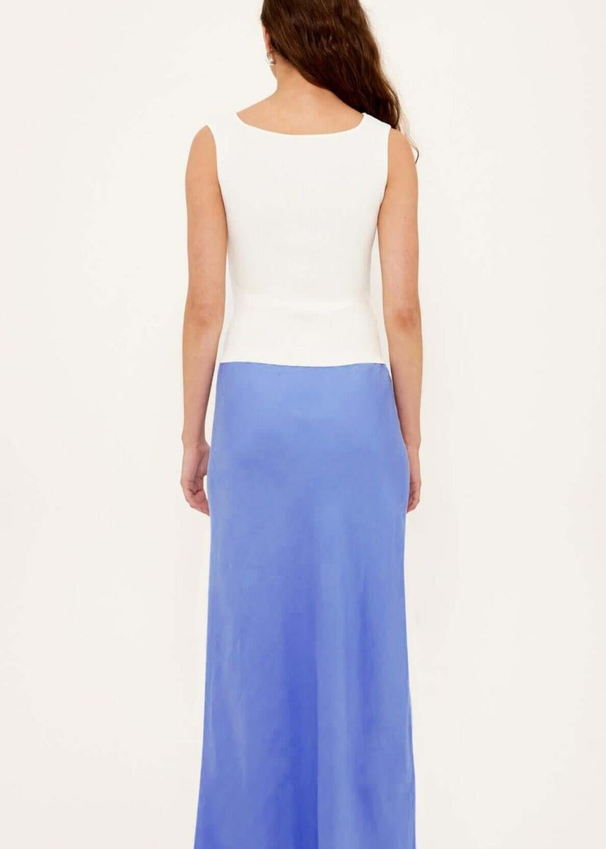 Azzurra Linen Bias Maxi Skirt - Jacaranda