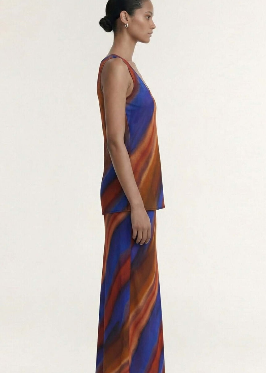 Vista Bias Maxi Skirt - Ombre