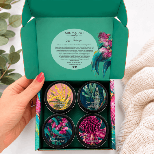 Aroma Pot - Australian 4 x candle gift pack | Natives | 60+hrs