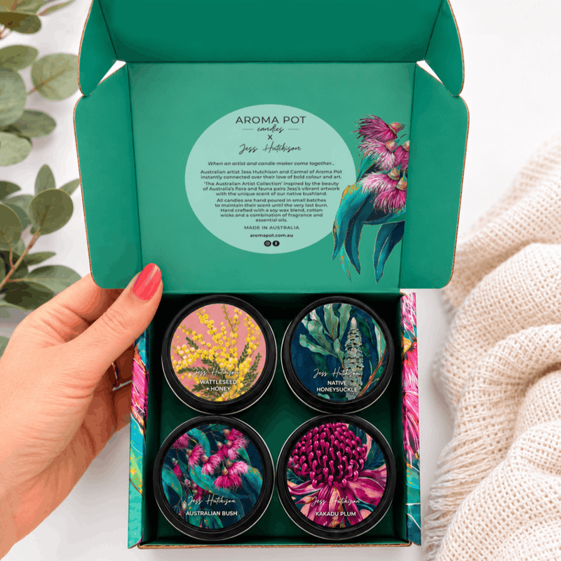 Aroma Pot - Australian 4 x candle gift pack | Natives | 60+hrs