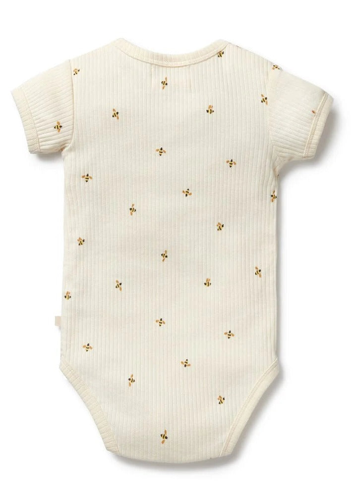Bee Mine Organic Henley Bodysuit