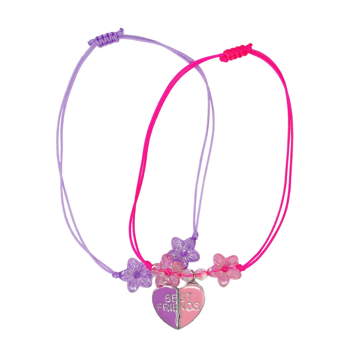 Pink Poppy - BFF Joining Heart Cord Bracelet