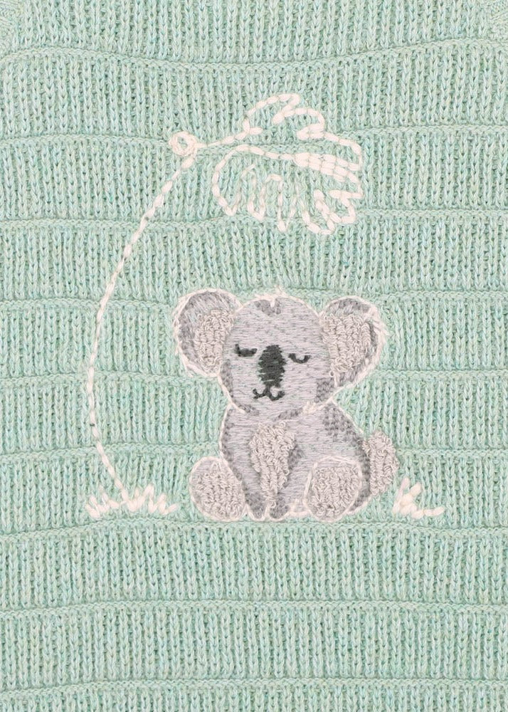 Ivan Organic knitted Koala Bodysuit