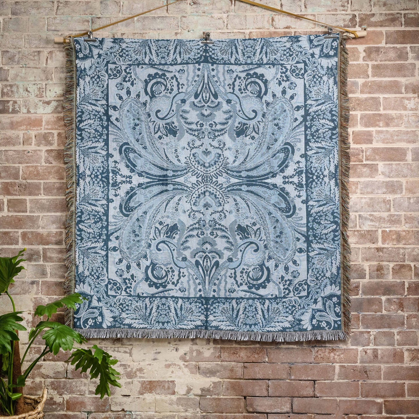 HENDEER - 'Yesterday' Woven Picnic Rug/Throw: Large 170x200cm