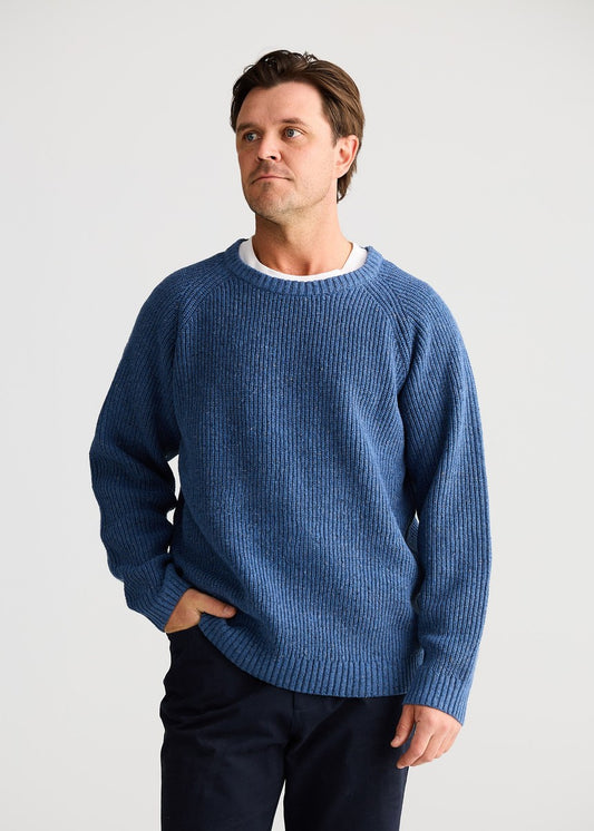 Thornbury Knit - Blue Fleck