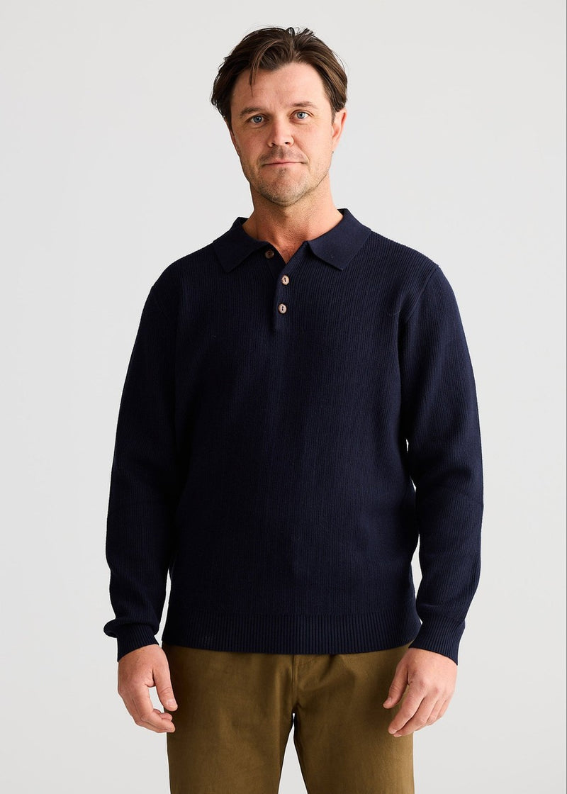 Lenny LS Polo - Navy