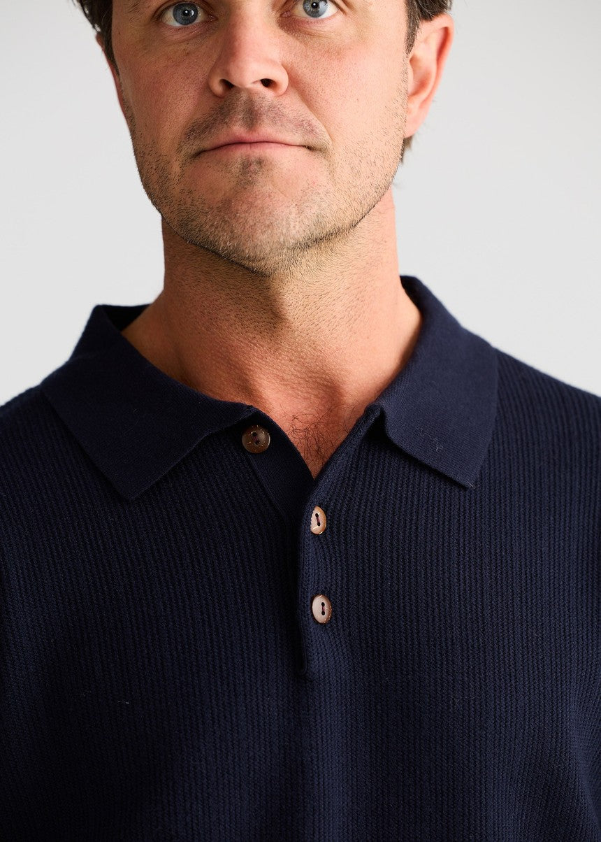 Lenny LS Polo - Navy