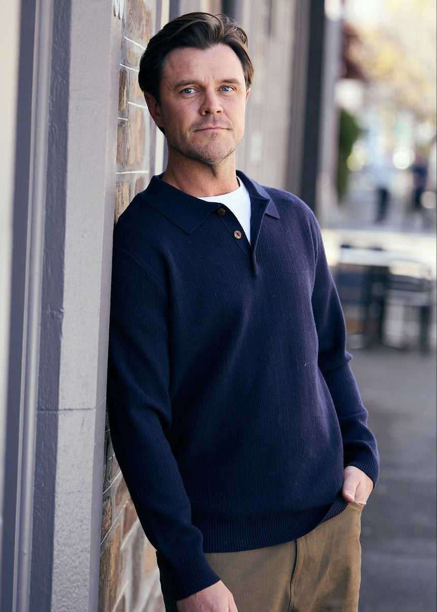 Lenny LS Polo - Navy