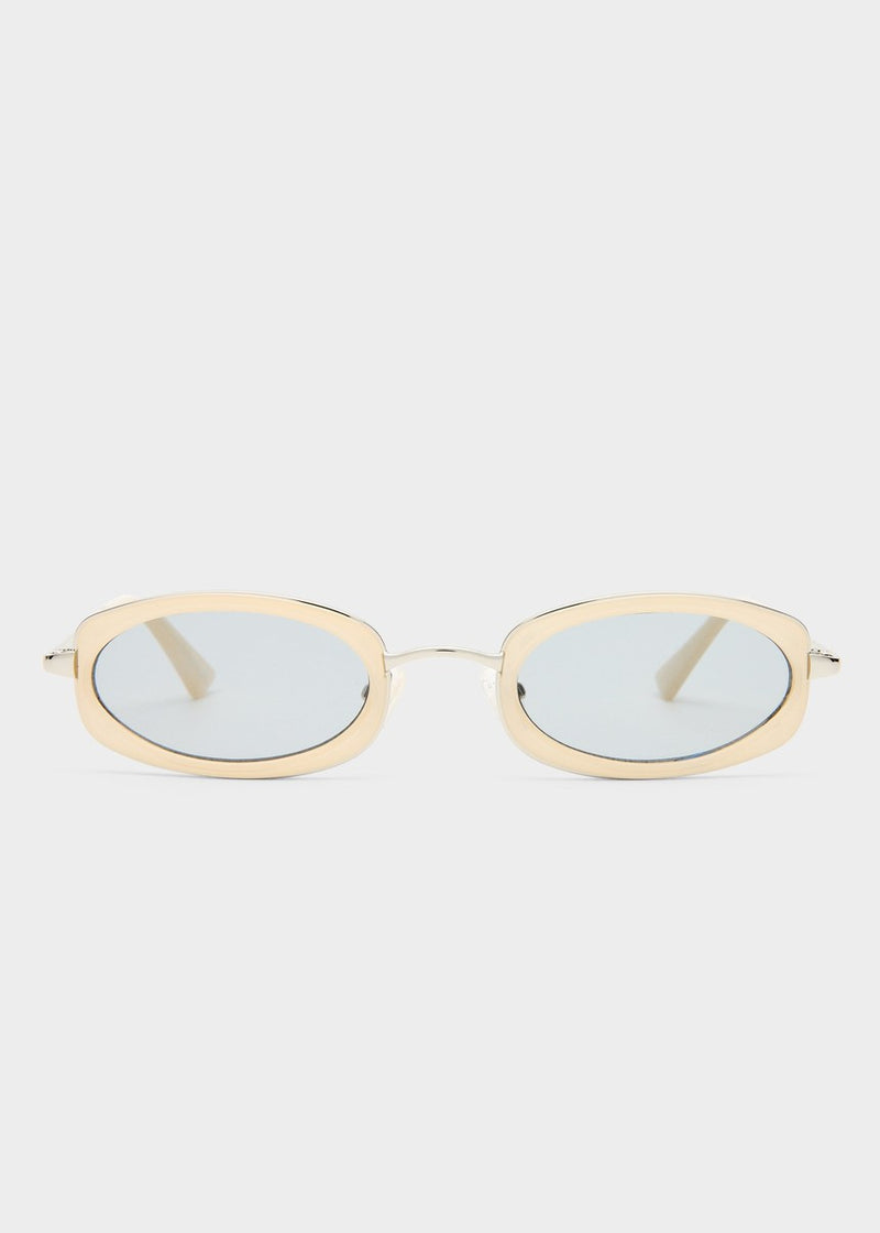 Mecharo Sunglasses - Silver / Milky Butter