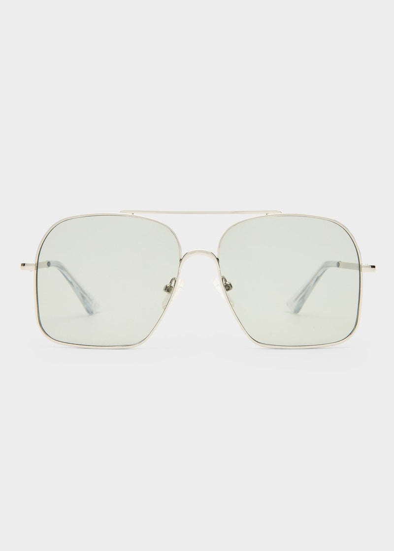 Civelle Sunglasses - Bright Silver / Crystal Clear