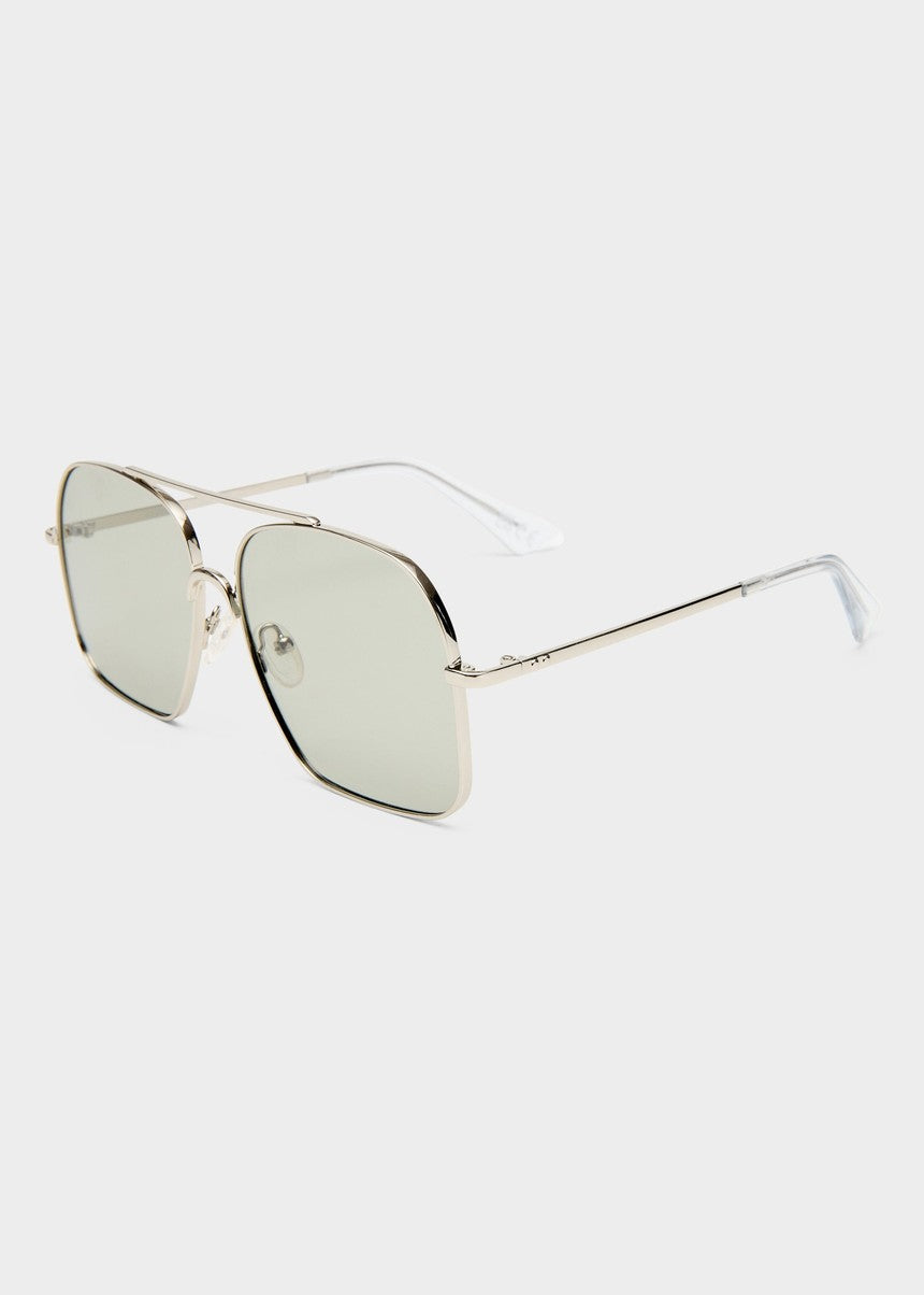 Civelle Sunglasses - Bright Silver / Crystal Clear